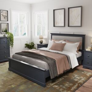 Banbury Midnight Grey Painted Double Bed Frame