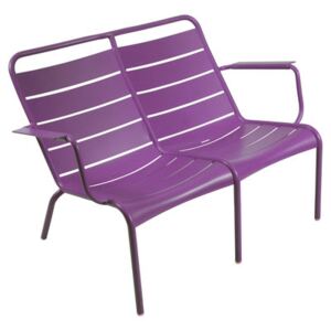 Luxembourg Duo Bench with backrest - 2 seats by Fermob Purple