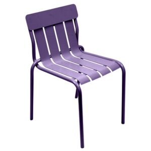 Stripe Stacking chair - By Matali Crasset by Fermob Purple