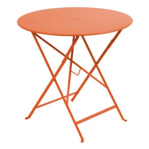 Bistro Foldable table - Ø 77cm - Foldable - With umbrella hole by Fermob Orange