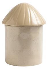 Mushroom Large Box - / Ø 13.5 x H 18 cm - Ceramic by & klevering Beige