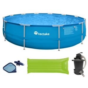 Tectake 403825 swimming pool merina - blue