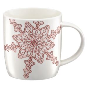 Porcelain mug Winter Red Snowflake 370 ml AMBITION