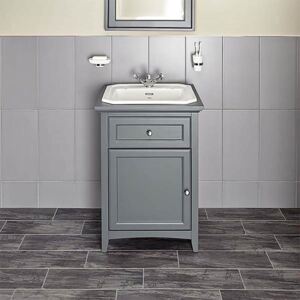 Bathstore Savoy 600mm 1 Tap Hole Floorstanding Vanity Unit - Charcoal Grey