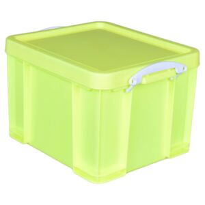 Really Useful Storage Box - Neon Yellow - 35L
