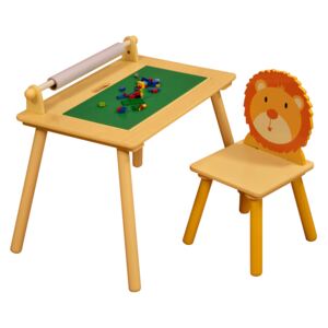 Jungle Writing Table with Construction Board