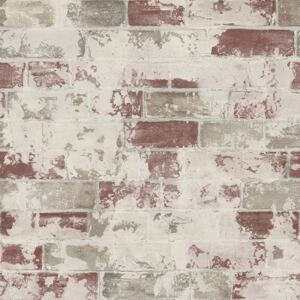 Organic Textures Brick Red Wallpaper
