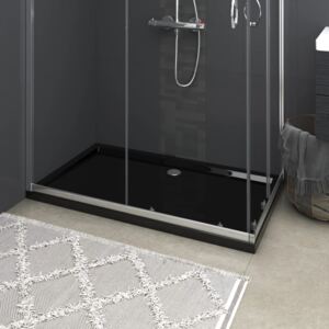 VidaXL Rectangular ABS Shower Base Tray Black 70x120 cm