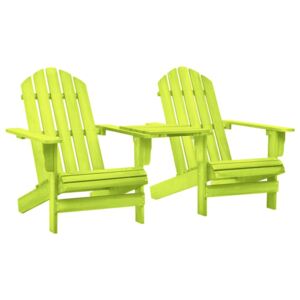 VidaXL Garden Adirondack Chair Solid Fir Wood Green