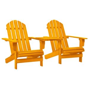 VidaXL Garden Adirondack Chair Solid Fir Wood Orange