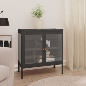 Sideboard Anthracite 70x35x70 cm Steel and Glass
