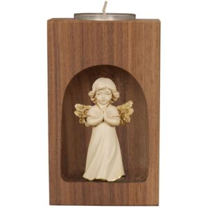 Candle holder with guardian angel