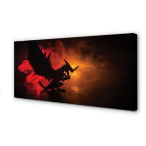 Canvas print Black dragon clouds 100x50 cm