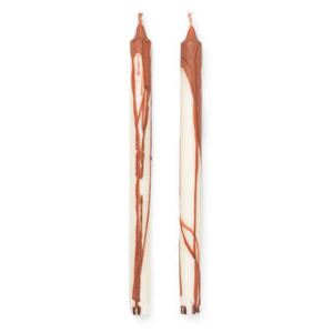 Dryp Candle - / Set of 2 - Runny effect / H 30 cm by Ferm Living Brown