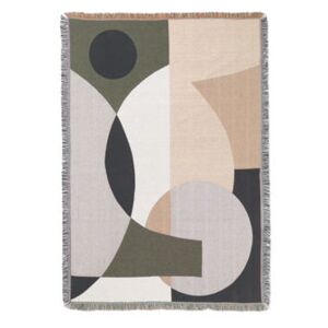 Entire Plaid - / Wall tapestry - 120 x 170 cm - Cotton by Ferm Living Multicoloured