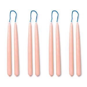Dipped Long candle - / Set of 8 - H 15 cm by Ferm Living Pink