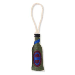 Bière Hanging decoration - / Embroidered fabric -H 7 cm by Ferm Living Multicoloured