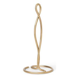 Curvature Kitchenroll holder - / Brass by Ferm Living Gold/Metal