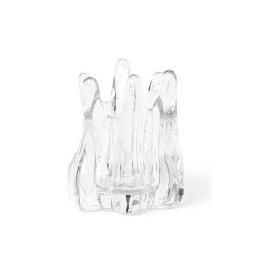 Holo Candle holder - / Ø 10 x H 12 cm - Hand-blown glass by Ferm Living Transparent