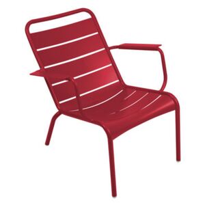 Luxembourg Low armchair by Fermob Red