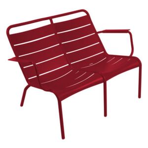 Luxembourg Duo Bench with backrest - 2 seaters by Fermob Red
