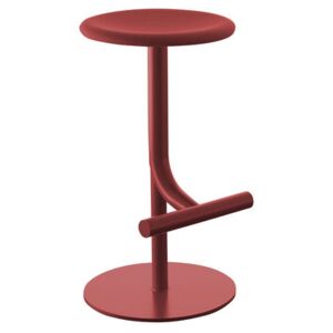 Tibu Adjustable bar stool - /Rotating - Fabric seat by Magis Red