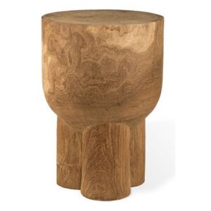 Pile End table - / End table - Hand-sculpted wood by Pols Potten Natural wood