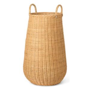 Braided Laundry basket - / Ø 42 x H 80 cm - Rattan by Ferm Living Natural wood