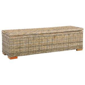 VidaXL Storage Box 120 cm Kubu Rattan and Solid Mango Wood