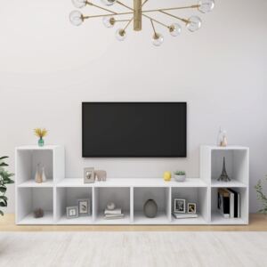 VidaXL TV Cabinets 4 pcs White 72x35x36.5 cm Chipboard