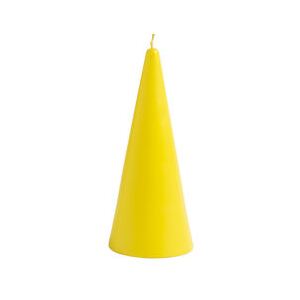 Cone Small Candle - / Ø 7 x H 16.5 cm by & klevering Yellow