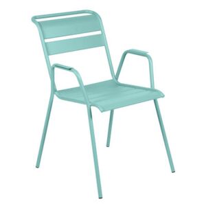 Monceau Stackable armchair - / Metal by Fermob Blue