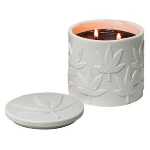 Hashish Scented candle by Jonathan Adler White/Brown