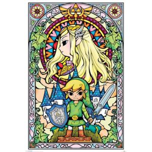 Poster Legend Of Zelda - Stained Glass, (61 x 91.5 cm)