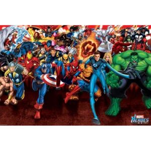 Poster MARVEL HEROES - attack, (91.5 x 61 cm)