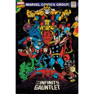 Poster Marvel Retro - The Infinity Gauntlet, (61 x 91.5 cm)