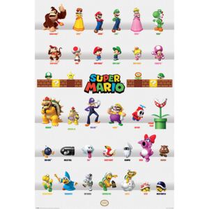 Poster Super Mario - Character Parade, (61 x 91.5 cm)