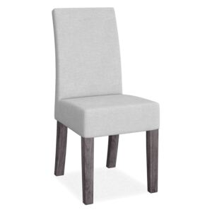 Grey Fabric & Acacia Dining Chair | Roseland Furniture