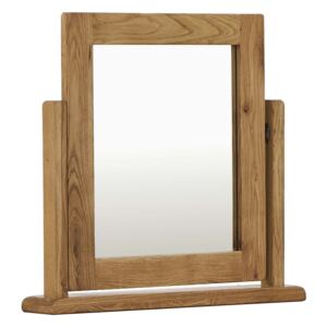 Zelah Oak Vanity Mirror, Solid Wood | Roseland Furniture
