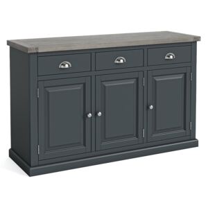 Bristol Charcoal Grey Large Wooden Sideboard | Roseland Furniture
