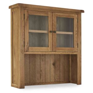 Zelah Oak Dresser Hutch, Solid Wood | Roseland Furniture