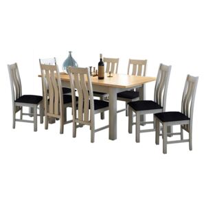 Padstow Stone Grey Ext Dining Set - 8 x Chairs
