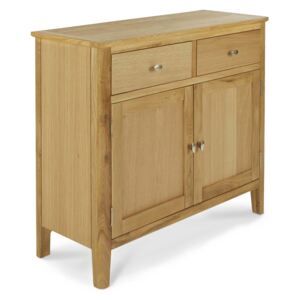 Small Oak Sideboard with 2 Drawers | Roseland Furniture