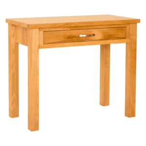 Newlyn Oak Lap Top Desk, Small Home Office, Solid Wood | Light Oak