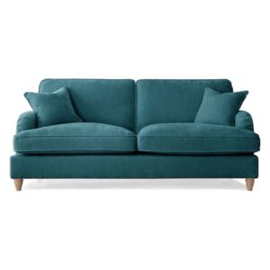 Arthur Chenille 3 Seater Sofas | Modern Grey Green Gold Blue Pink Living Room Settee | Upholstered Fabric Large Lounge Couch | Roseland Furniture UK