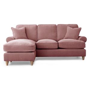 Comfy Alfie 3 Seater Chaise Sofas | Modern Grey Green Gold Blue Pink Living Room Settee | Fabric Corner Sofa Large Lounge Couch Roseland Furniture UK