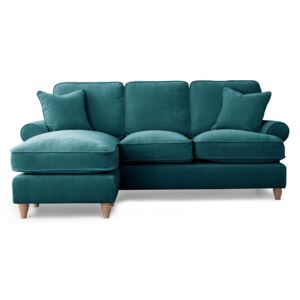 Comfy Alfie 3 Seater Chaise Sofas | Modern Grey Green Gold Blue Pink Living Room Settee | Fabric Corner Sofa Large Lounge Couch Roseland Furniture UK