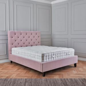 Finley Upholstered Velvet Fabric Bed Frame | 4ft6 Double 5ft King 6ft Superking