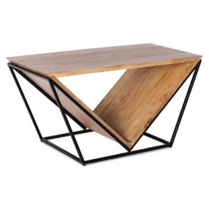 Freya Acacia Coffee Table | Wood & Metal Living Room Table | Roseland Furniture