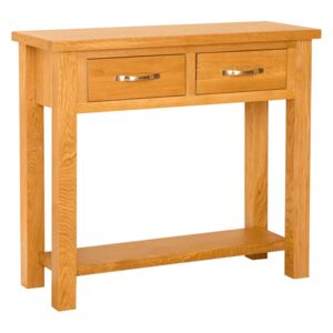 Newlyn Oak Console/Hall Table, Drawer Storage, W:85cm | Light Oak
